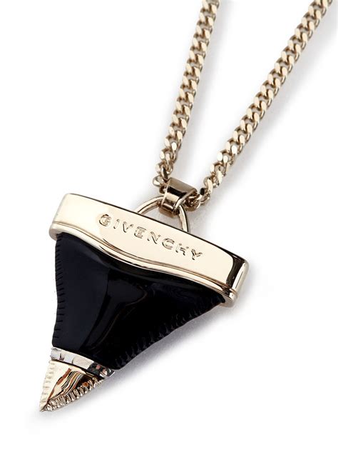 givenchy necklace lock|givenchy shark tooth necklace.